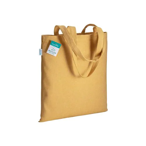 Bolsa de algodón reciclado 280 g/m2, asas largas
