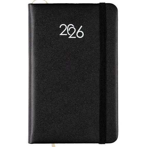 Agenda de poche hebdomadaire 2026 avec couverture rigide en PU Agenda de poche hebdomadaire 2026 avec couverture rigide en PU
