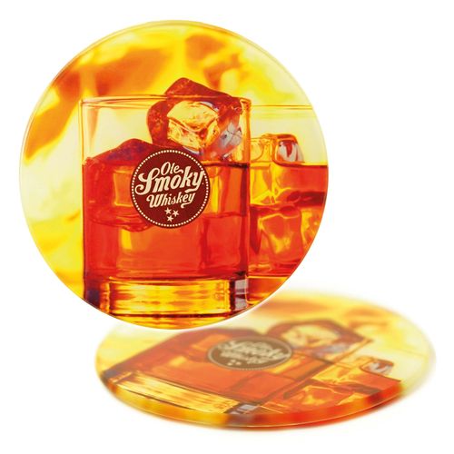 Round Glass Coasters Round Glass Coasters