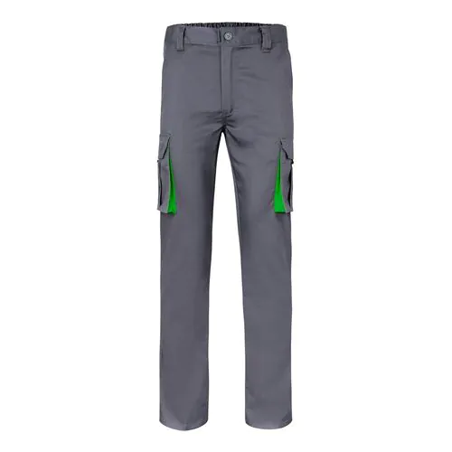 VL FIDES. Two-tone, multi-pocket stretch trousers (240g/m²), in cotton (46%), EME (38%) and polyester (16%) VL FIDES. Two-tone, multi-pocket stretch trousers (240g/m²), in cotton (46%), EME (38%) and polyester (16%)