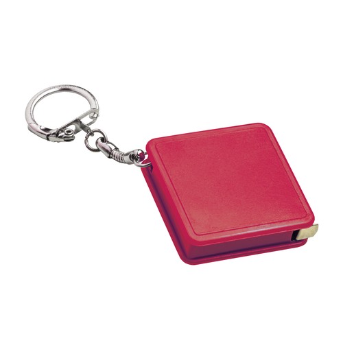 Key ring with retractable flexible tape measure, 1 m Key ring with retractable flexible tape measure, 1 m