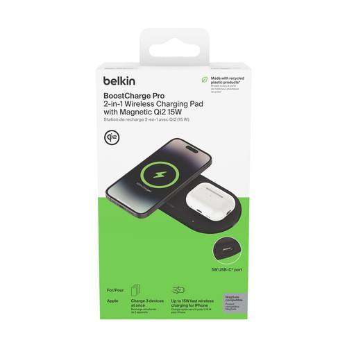 Belkin BoostCharge Pro 2-in-1 Pad EU Belkin BoostCharge Pro 2-in-1 Pad EU