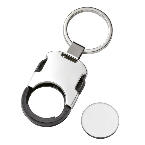 KEYCHAIN TROLLEY COIN CLICK