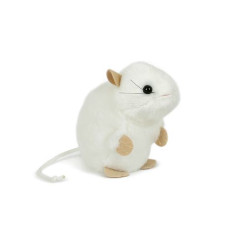 Bébé souris, blanc 13 cm Bébé souris, blanc 13 cm