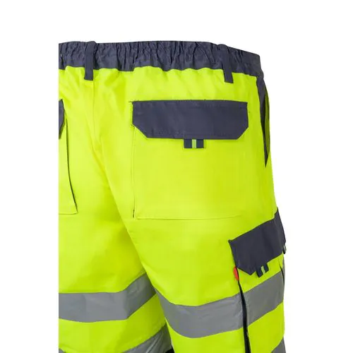 VL HADES. Bermuda bicolore multi-poches (210g/m²), en coton (20%) et polyester (80%)