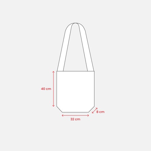 Bolsa bandolera de tejido sin tejer.