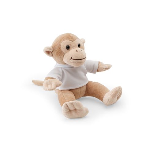 MONKY. Peluche a forma di scimmia con maglietta MONKY. Peluche a forma di scimmia con maglietta
