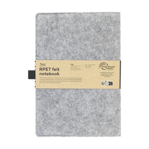 Felty GRS RPET Paper Notebook A5 Felty GRS RPET Paper Notebook A5