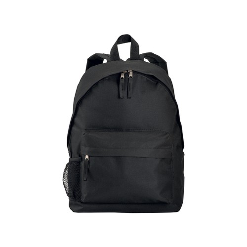 600D polyester 3-pocket backpack (one mesh side pocket). Adjustable shoulder straps 600D polyester 3-pocket backpack (one mesh side pocket). Adjustable shoulder straps