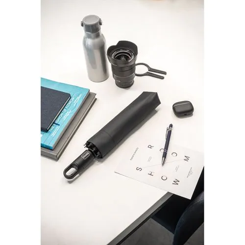 GUSTAVO. Recycled polyester (100% rPET) 190T pongee umbrella with automatic opening and closing GUSTAVO. Recycled polyester (100% rPET) 190T pongee umbrella with automatic opening and closing