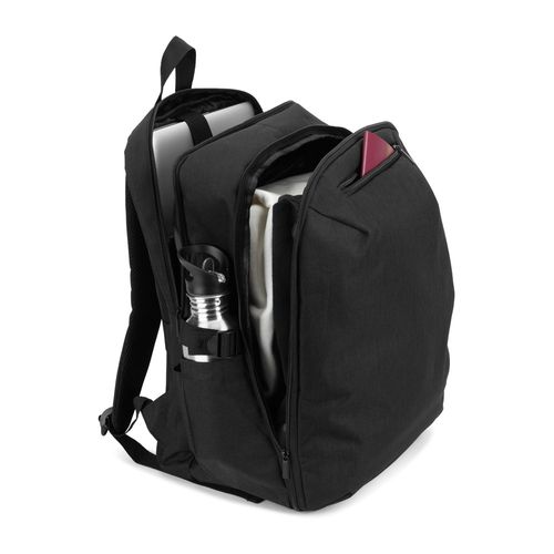 UDINE. Reisrugzak met openen compartiment van hoogwaardig 300D gerecycled polyester, 16 inch UDINE. Reisrugzak met openen compartiment van hoogwaardig 300D gerecycled polyester, 16 inch