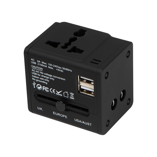 Rubberized travel adapter Rubberized travel adapter