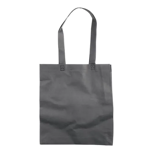 Bolsa de tejido sin tejer termosoldado, asas largas y fuelle Bolsa de tejido sin tejer termosoldado, asas largas y fuelle