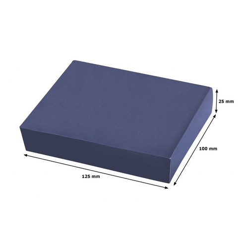 BUSINESS CARD HOLDER METAL - PU BLUE BUSINESS CARD HOLDER METAL - PU BLUE