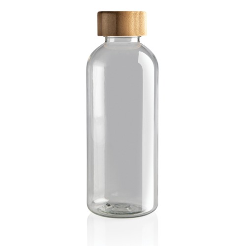 Bouteille 600ml en rPET RCS avec couvercle en bambou Bouteille 600ml en rPET RCS avec couvercle en bambou