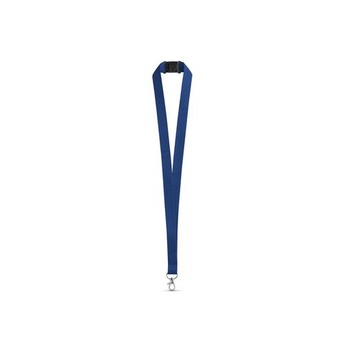 LEEDS. Lanyard en polyester avec fermoir de sécurité