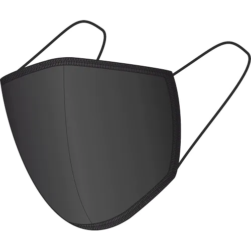 BLACK-BLACK cotton face mask