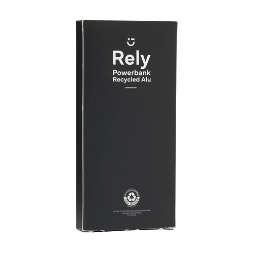Rely Powerbank 10000 RCS Recycled Alu Rely Powerbank 10000 RCS Recycled Alu
