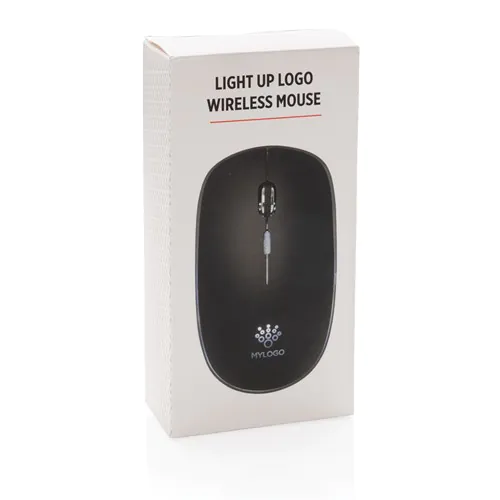 Light up logo wireless mouse