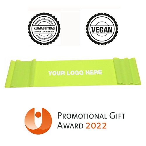 Exercise Band / Fitness Band, lime green (medium) - sustainable & vegan - MOQ 400 pcs. Exercise Band / Fitness Band, lime green (medium) - sustainable & vegan - MOQ 400 pcs.