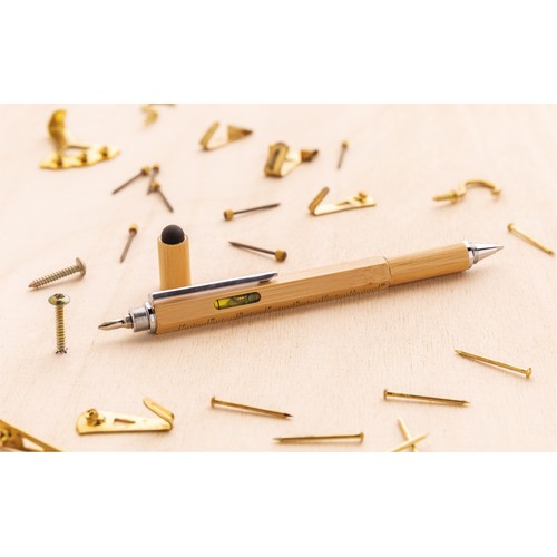 Bolígrafo de bambú 5 en 1 Bolígrafo de bambú 5 en 1