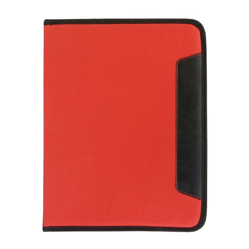 A4 pad brief folder with pocket and pen loop, ruled pad included