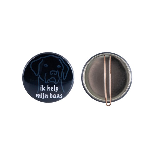 Bouton en métal 56mm avec clip Bouton en métal 56mm avec clip