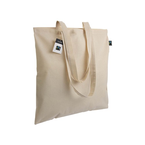 140g/m2 Fairtrade® shopping bag, long handles 140g/m2 Fairtrade® shopping bag, long handles