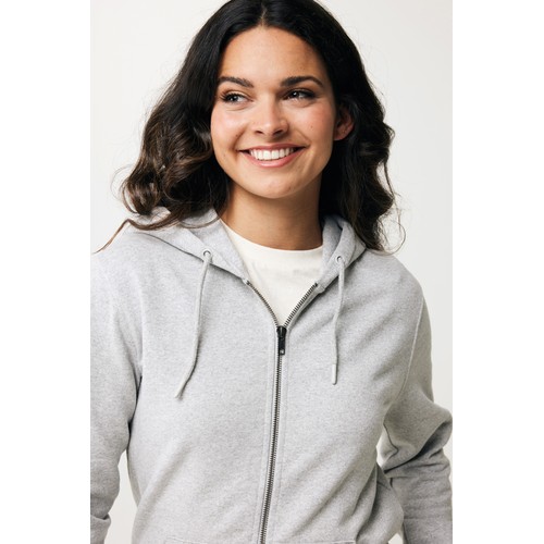 Sweat à capuche avec zip en coton recyclé IQONIQ Abisko