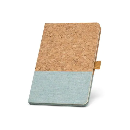 KLEE. Block notes A5 in sughero e lino con pagine a righe KLEE. Block notes A5 in sughero e lino con pagine a righe