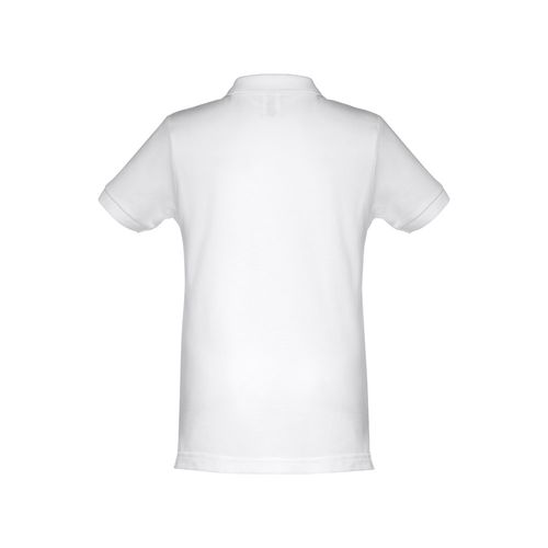 THC ADAM KIDS WH. Polo a maniche corte per bambini (unisex). colore bianco