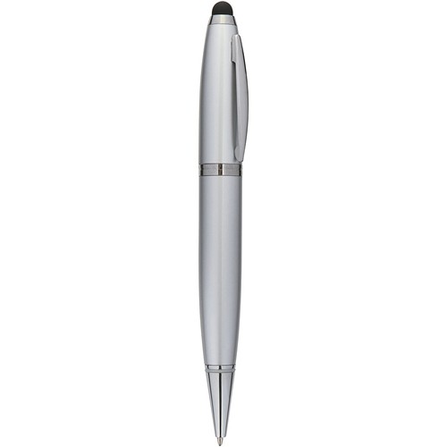 METAL BALLPOINT PEN WITH 2GB USB FLASH MEMORY