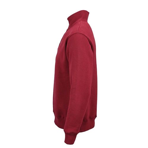 Felpa Malibu c/ mezza cerniera. Cotone bio, rCotton e rPET. Made in Portogallo