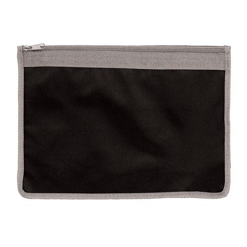 420D polyester brief folder, zip closure
