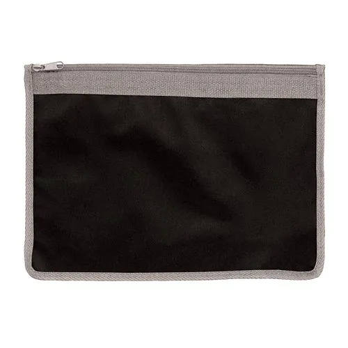 420D polyester brief folder, zip closure