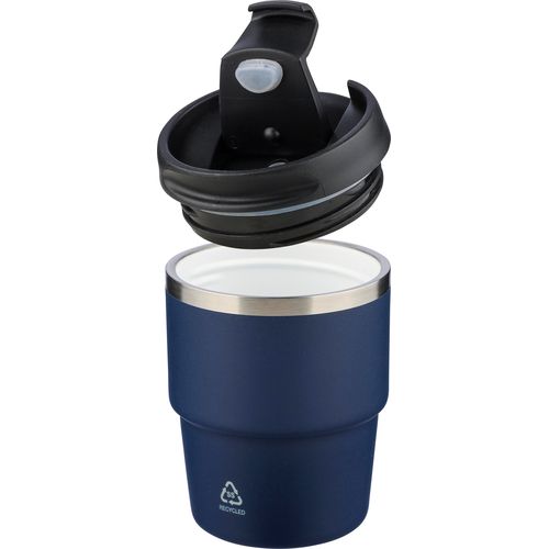 ?Gerecycled roestvrijstalen dubbelwandige drinkbeker (175 ml) Oli ?Gerecycled roestvrijstalen dubbelwandige drinkbeker (175 ml) Oli
