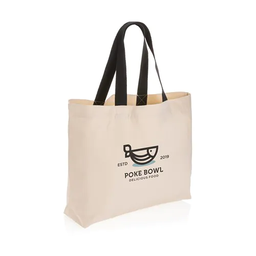 Impact Aware™ recycled canvas XL draagtas 240gsm ongeverfd Impact Aware™ recycled canvas XL draagtas 240gsm ongeverfd