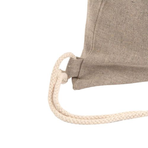 150g/m2 recycled cotton drawstring backpack