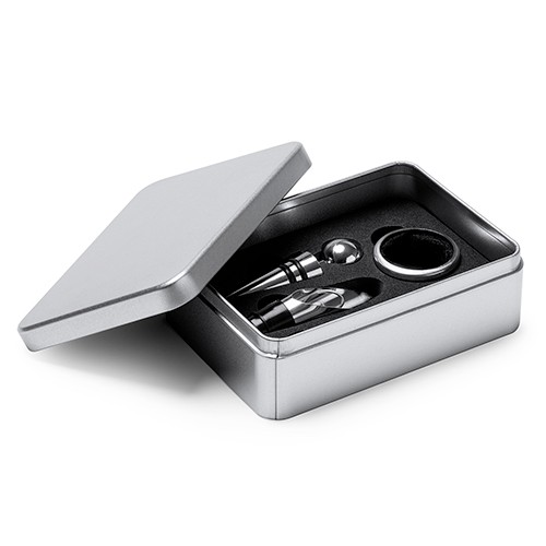 Ensemble de vin avec accessoires en acier Indio