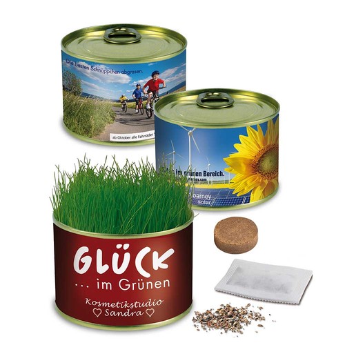 Boite de conserve Nature avec graines - Souci Boite de conserve Nature avec graines - Souci