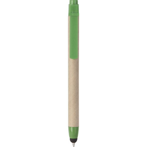 TOUCH SCREEN BALLPOINT PEN IN PLASTIC AND RECYCLED CARDBOARD TOUCH SCREEN BALLPOINT PEN IN PLASTIC AND RECYCLED CARDBOARD
