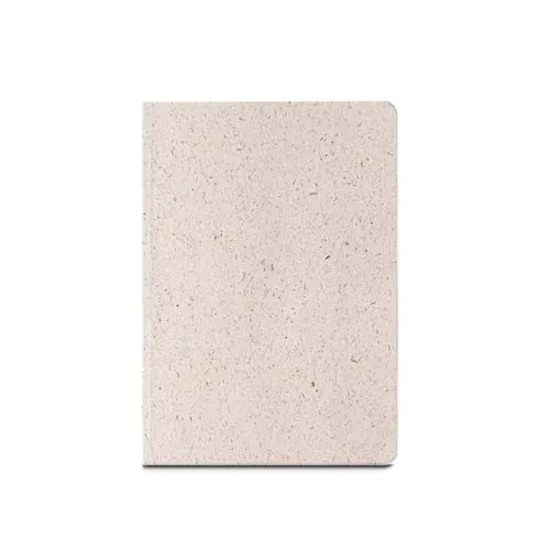 ORGANIC SEMI-RIGID. Bloc-notes A5 avec couverture semi-rigide en matière organique d'éléphant (80%)