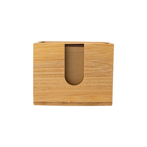 Bamboo Post-it Note Holder, includes 500 sheets. Chionanto