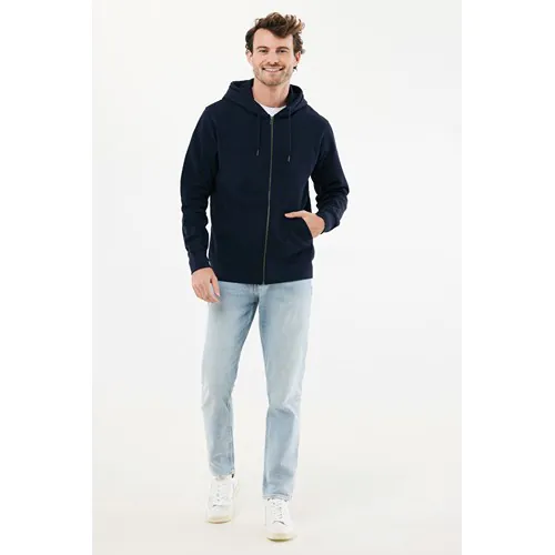 IQONIQ Abisko gerecycled katoen hoodie met rits