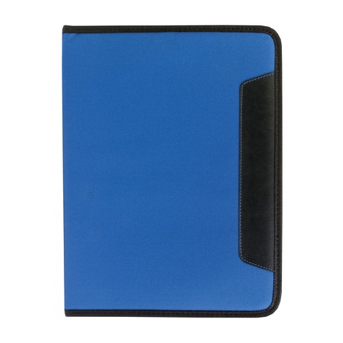 A4 pad brief folder with pocket and pen loop, ruled pad included