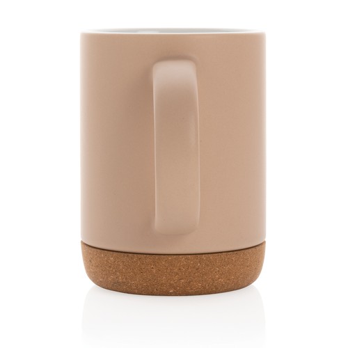 Ceramic mug with cork base 280ml Ceramic mug with cork base 280ml