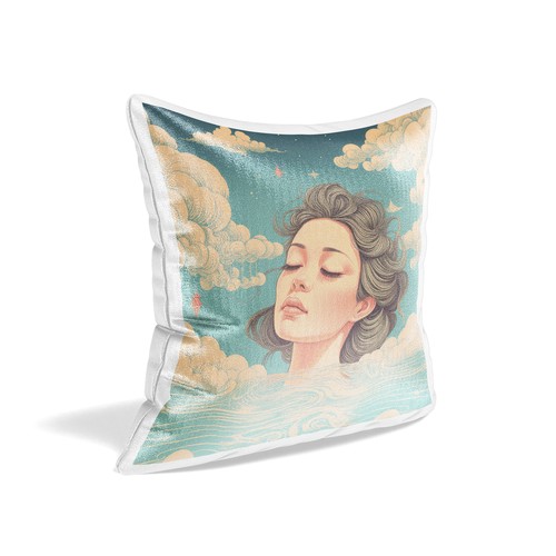 Coussin Photo Personnalisé – Mélange Coton, sur Commande