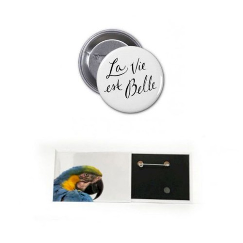 Badge EPINGLE rond Brillant 38 mm Badge EPINGLE rond Brillant 38 mm