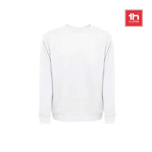 THC COLOMBO WH. Felpa (unisex) in spugna italiana non garzata. colore bianco THC COLOMBO WH. Felpa (unisex) in spugna italiana non garzata. colore bianco