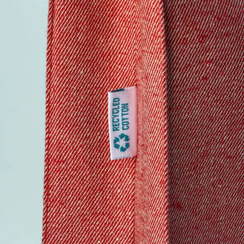 280g/m2 recycled cotton shopping bag, long handles and gussets